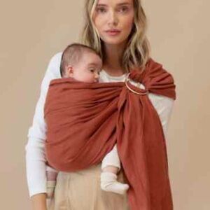 Cinnamon 
Double
Black Rings 
Lightly used 
100% natural linen.